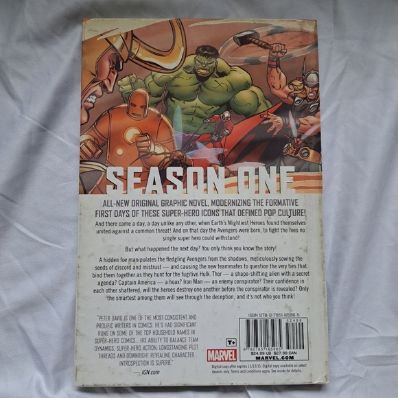 Avengers: Season One Marvel Novel by Peter David Hard Cover comic book - Picture 5 of 12